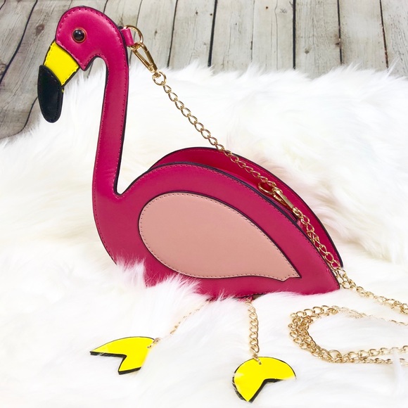 🆕🌸Hot Pink Flamingo Crossbody Clutch Purse!🌸🆕 - Picture 4 of 8